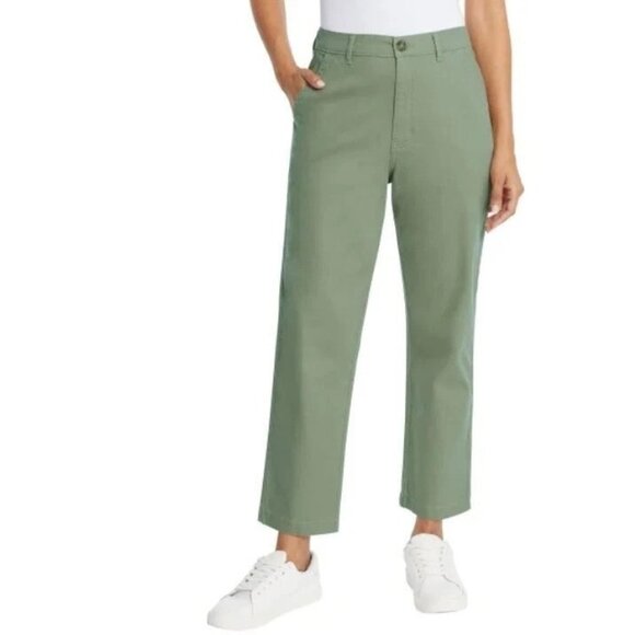 G.H. Bass & Co. Ladies' Chino Pant (Green, 10) - Picture 1 of 3